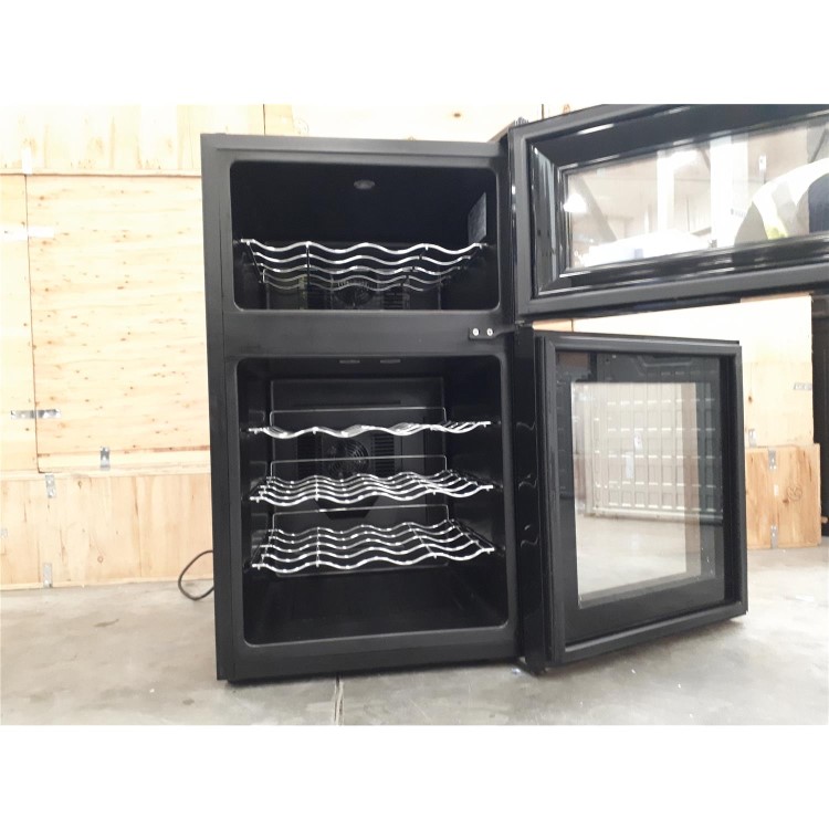 Refurbished Husky HN7 Husky Reflections Dual Zone Wine Cooler - Black