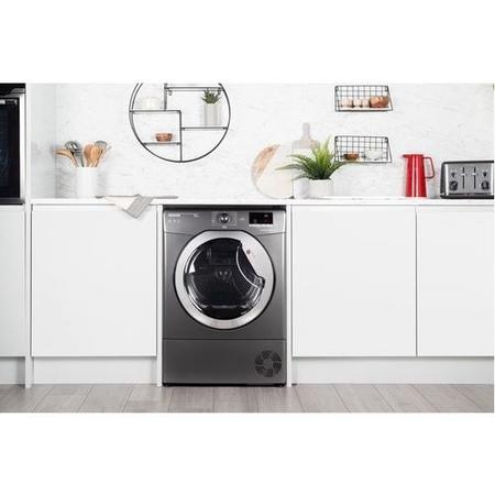 Refurbished Hoover DX C10DCER Smart Freestanding Condenser 10KG Tumble Dryer Graphite
