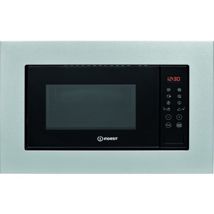 Indesit MWI120GXUK 20L 800W Built-in Microwave & Grill - Stainless Steel