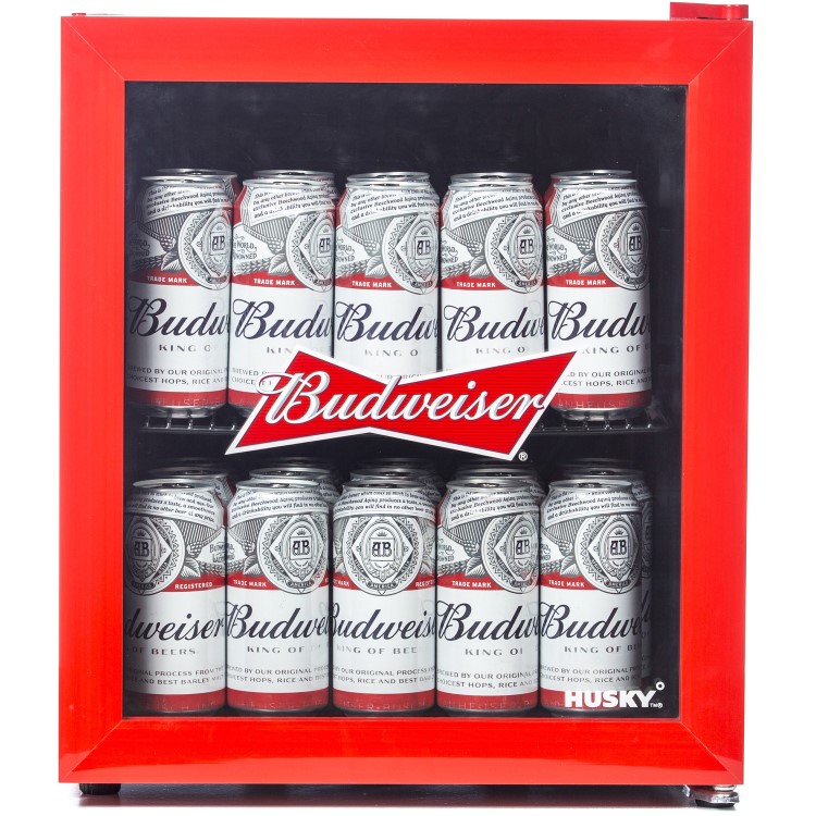 Refurbished Husky HU225 Mini Fridge/Drinks Cooler - Budweiser