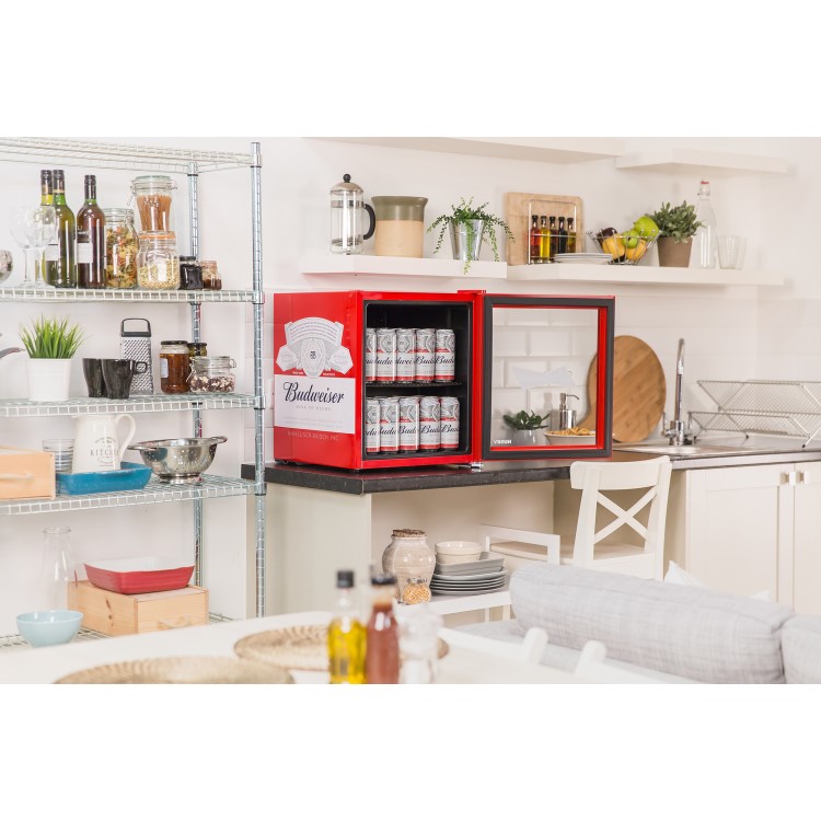 Refurbished Husky HU225 Mini Fridge/Drinks Cooler - Budweiser