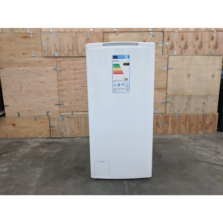 Refurbished electriQ 7.5kg 1200rpm Freestanding Top Loading Washing Machine - White