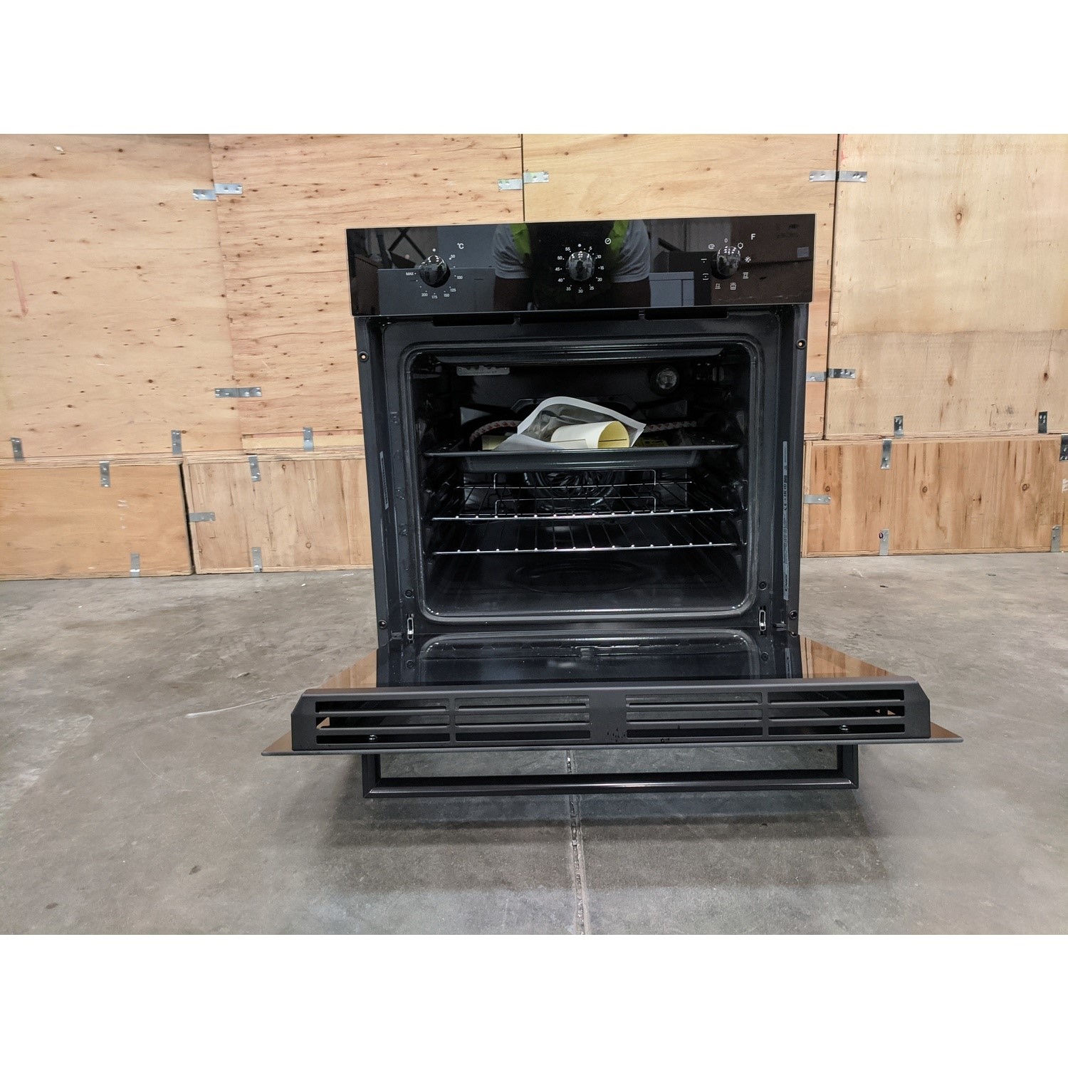 Refurbished Candy FCP602N/E 60cm Single Built In Oven Black 78037980/1