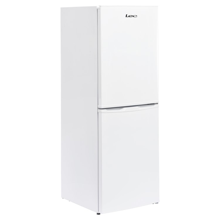 Refurbished Lec TF55158W Freestanding 208 Litre 50/50 Frost Free Fridge Freezer Silver