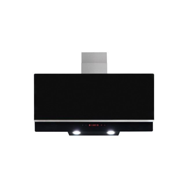 Amica 90cm Angled Touch Control Chimney Cooker Hood - Black