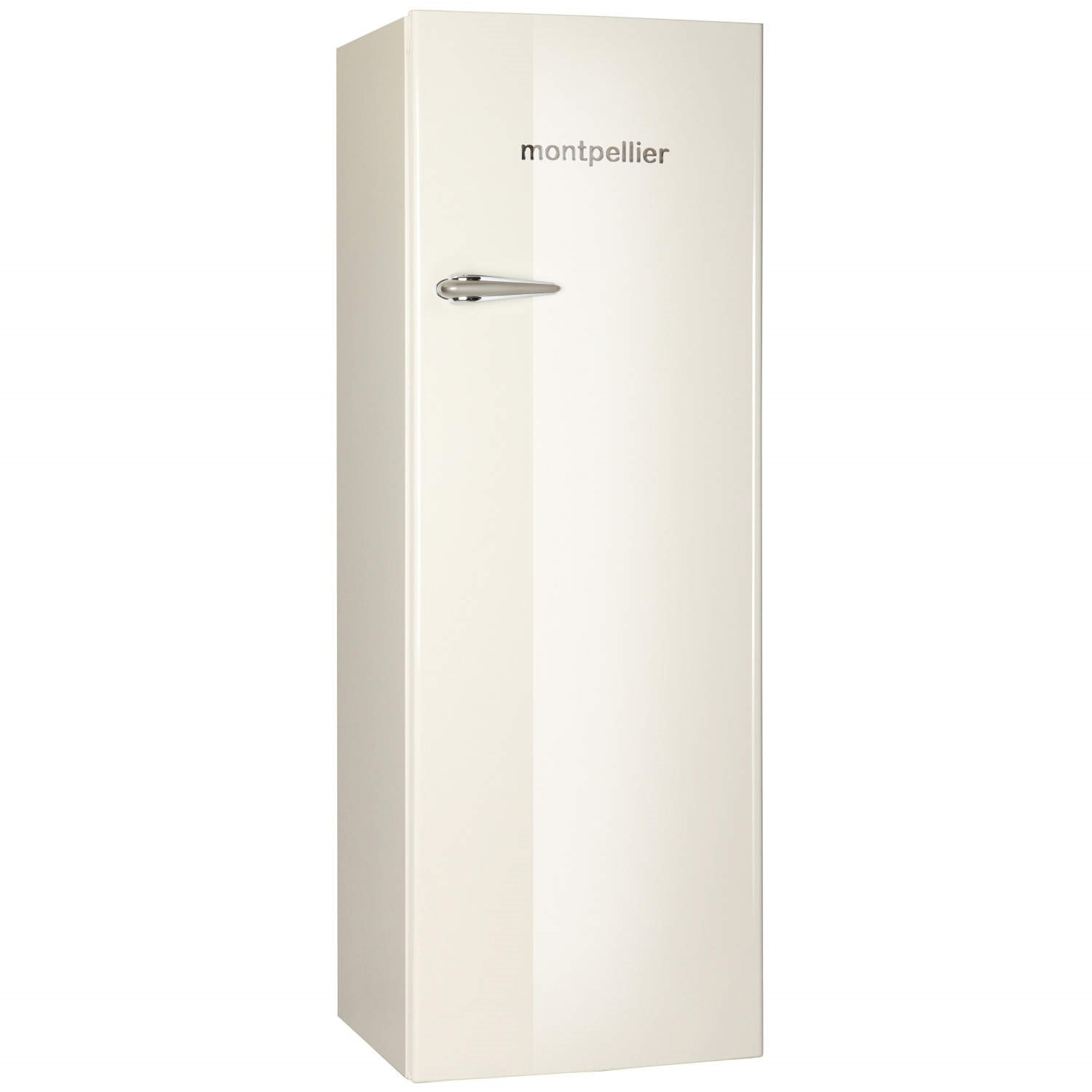 Refurbished Montpellier MAB340C Freestanding 305 Litre Retro Style Tall Fridge Cream