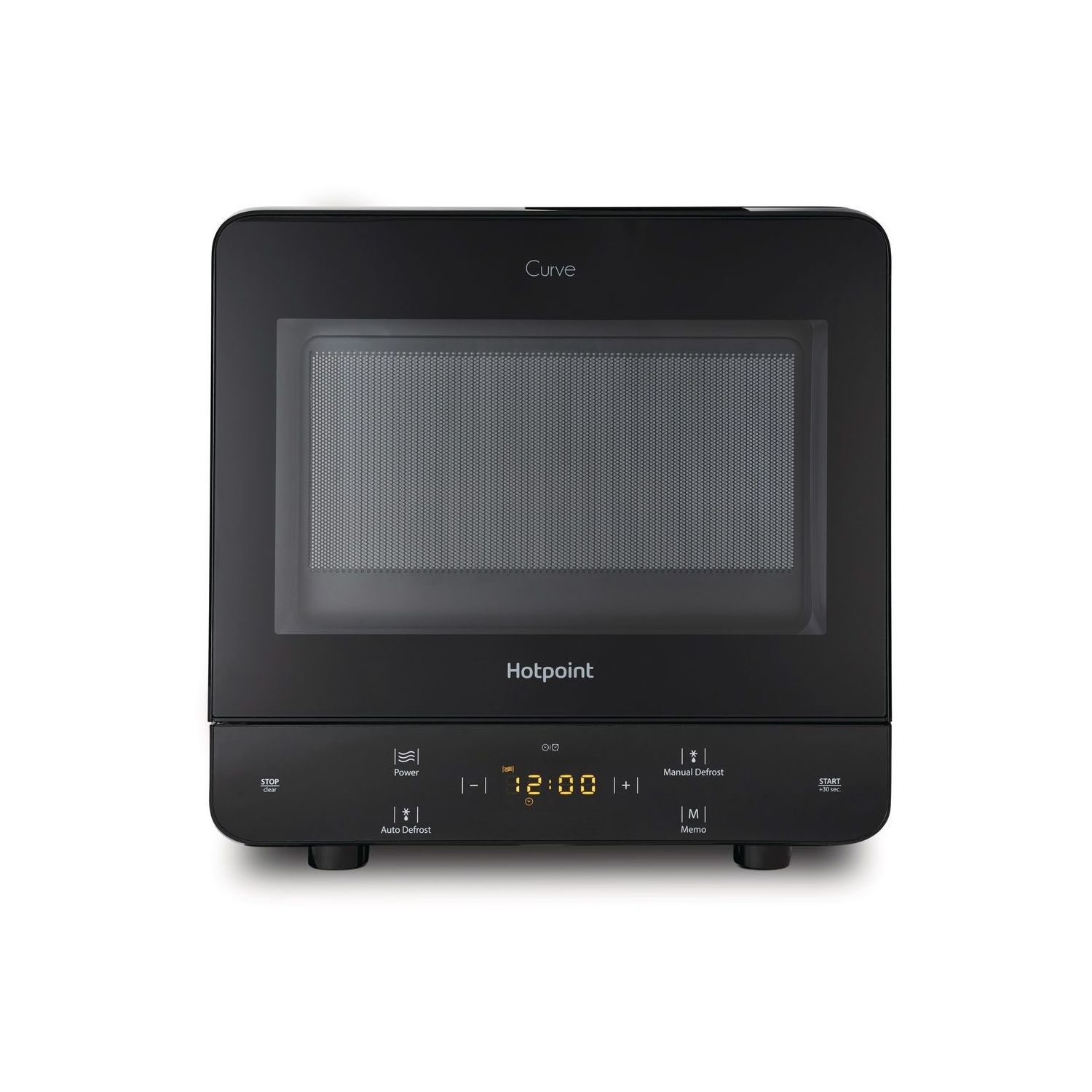 Hotpoint XtraSpace Curve 13L Digital Microwave Black MWH1331B