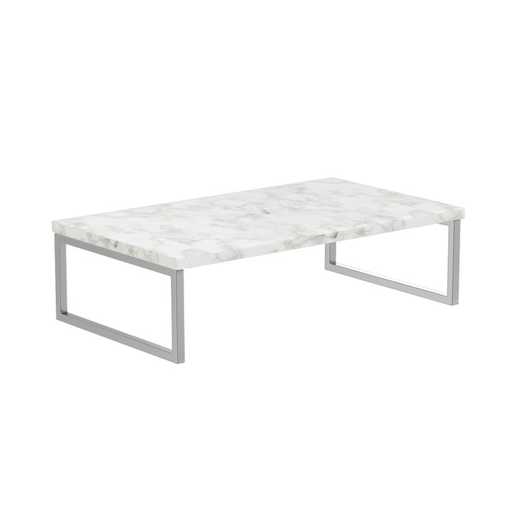 GRADE A2 - 800mm Vanity Shelf for Basin Marble Effect - Lund