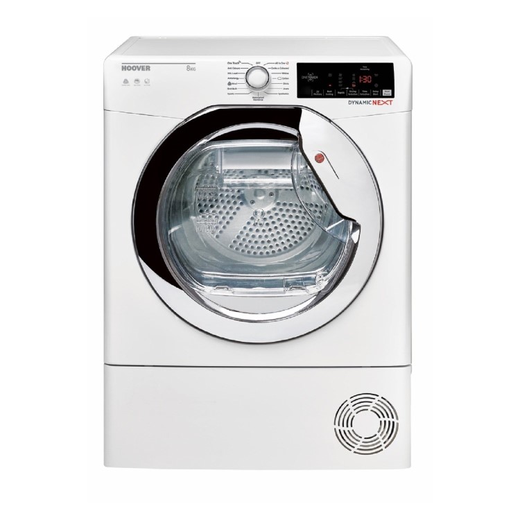 Refurbished Hoover Dynamic Next DX C9TCE-80 Condenser Tumble Dryer - White