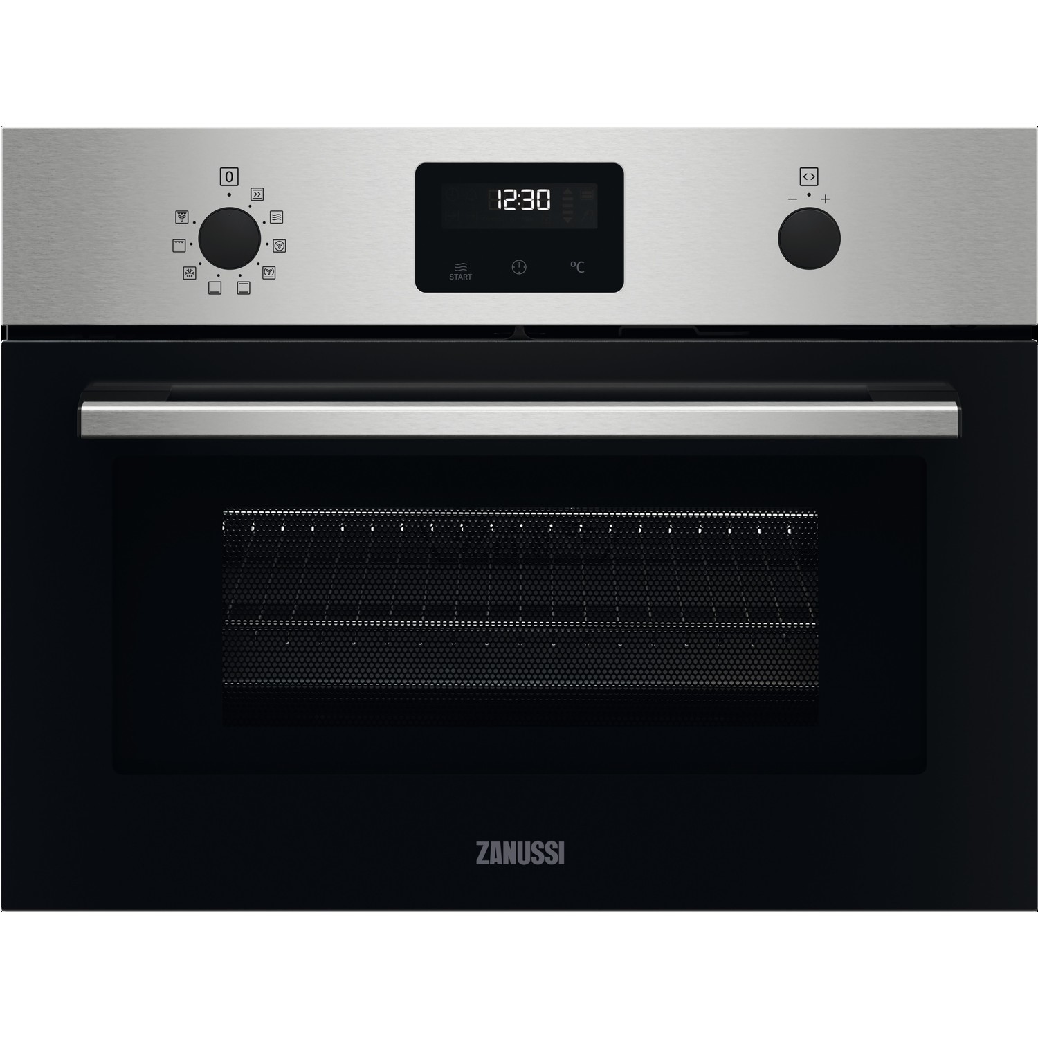 Zanussi Quickcook Compact Combination Microwave Oven and Grill - Stainless Steel