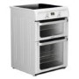 Hotpoint HUI612P Ultima 60cm Double Oven Electric Cooker with Induction Hob - White
