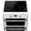 Hotpoint HUI612P Ultima 60cm Double Oven Electric Cooker with Induction Hob - White
