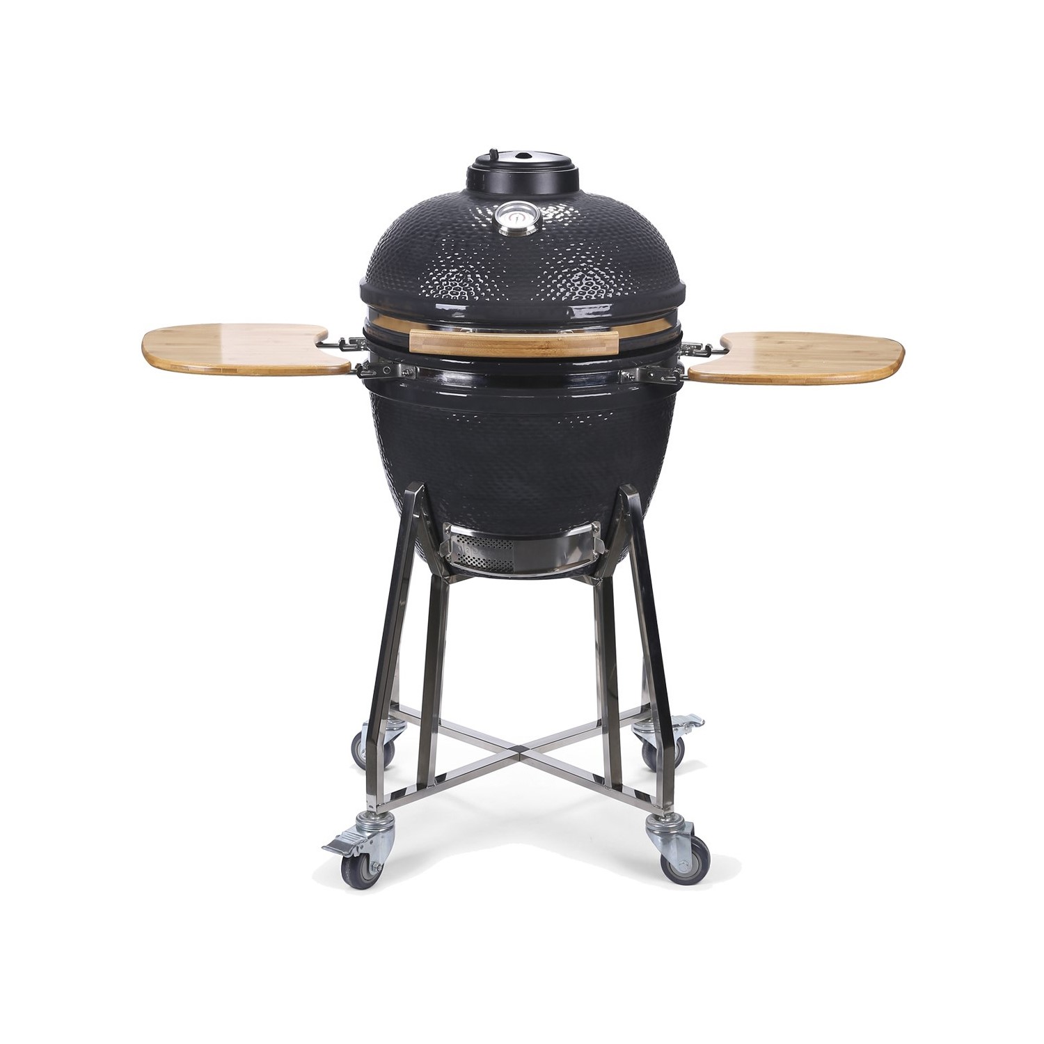 Boss Grill The Egg XL - 22 Inch Ceramic Kamado Style Charcoal Egg BBQ Grill - Grey