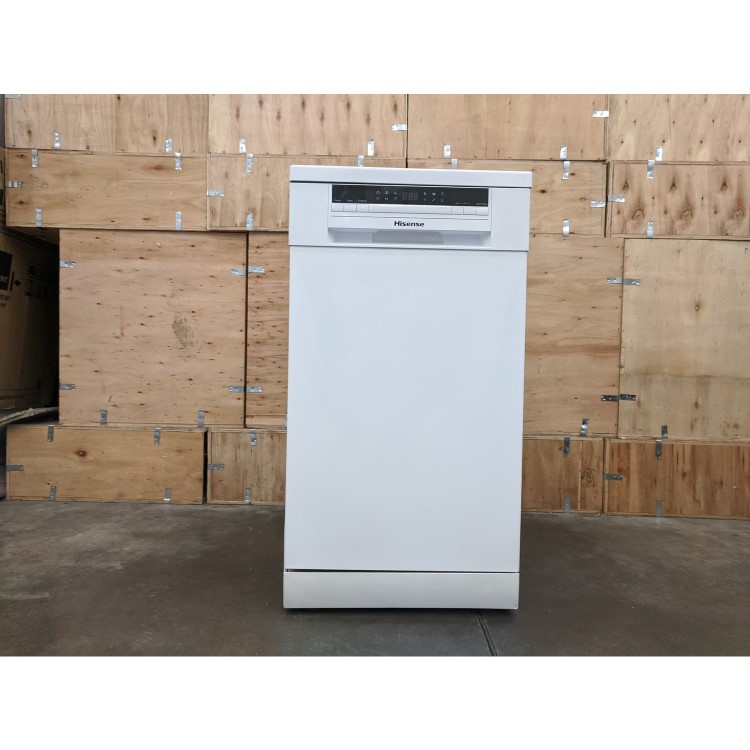 Refurbished Hisense HS520E40WUK Slimline 11 Place Freestanding Dishwasher White