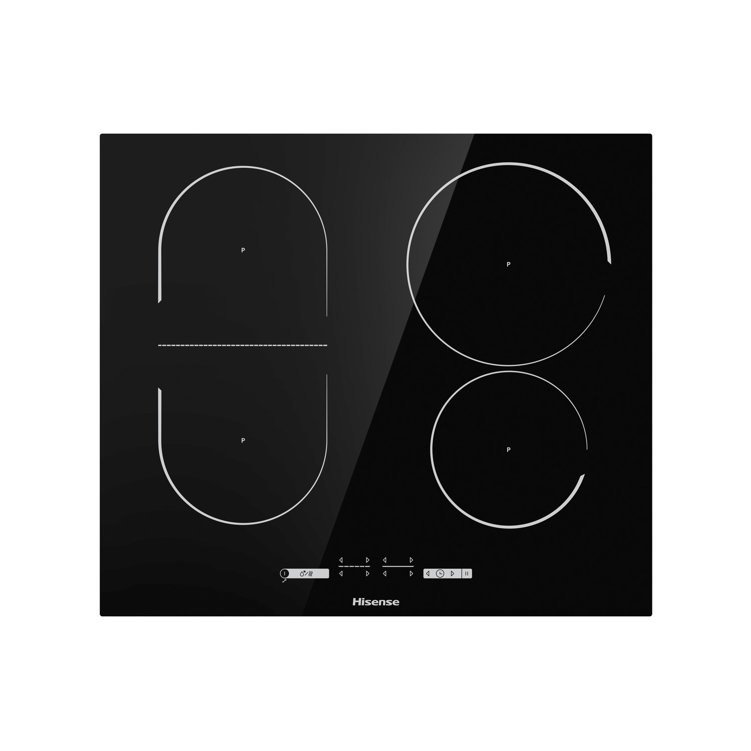 Hisense 60cm Touch Control 4 Zone Induction Hob With Bridge Zone