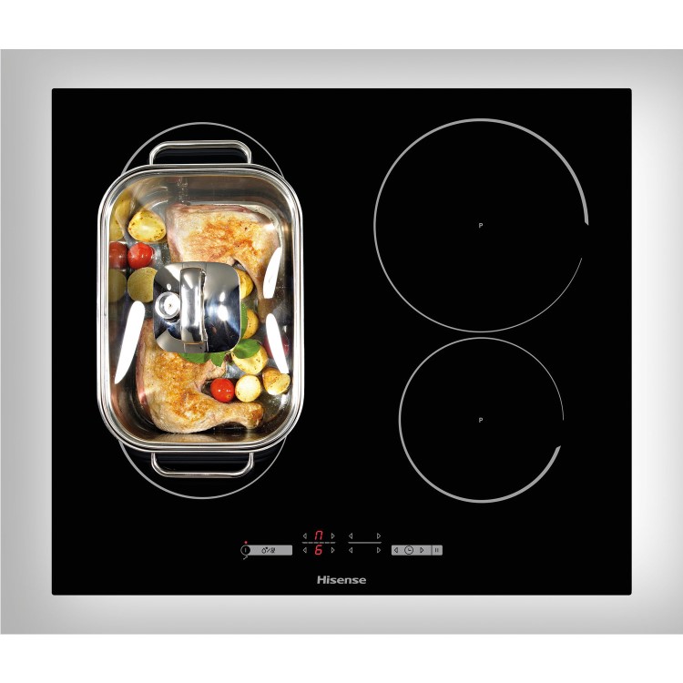 GRADE A2 - Hisense I6433C 60cm Touch Control Induction Hob With Bridge Zone - Black