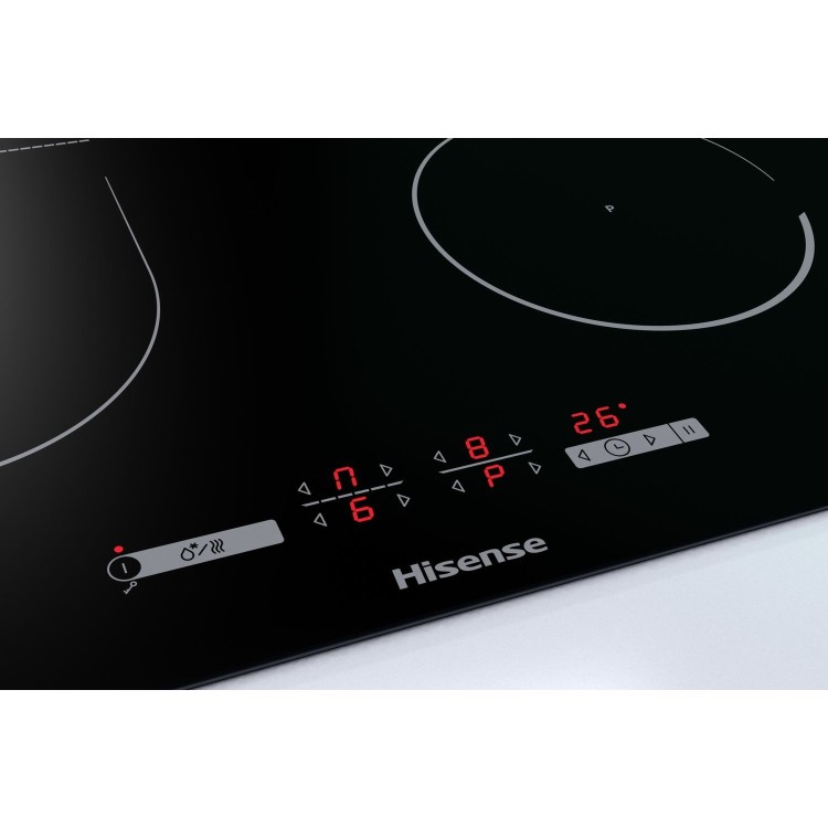 Refurbished Hisense I6433C 60cm Touch Control Induction Hob With Bridge Zone Black