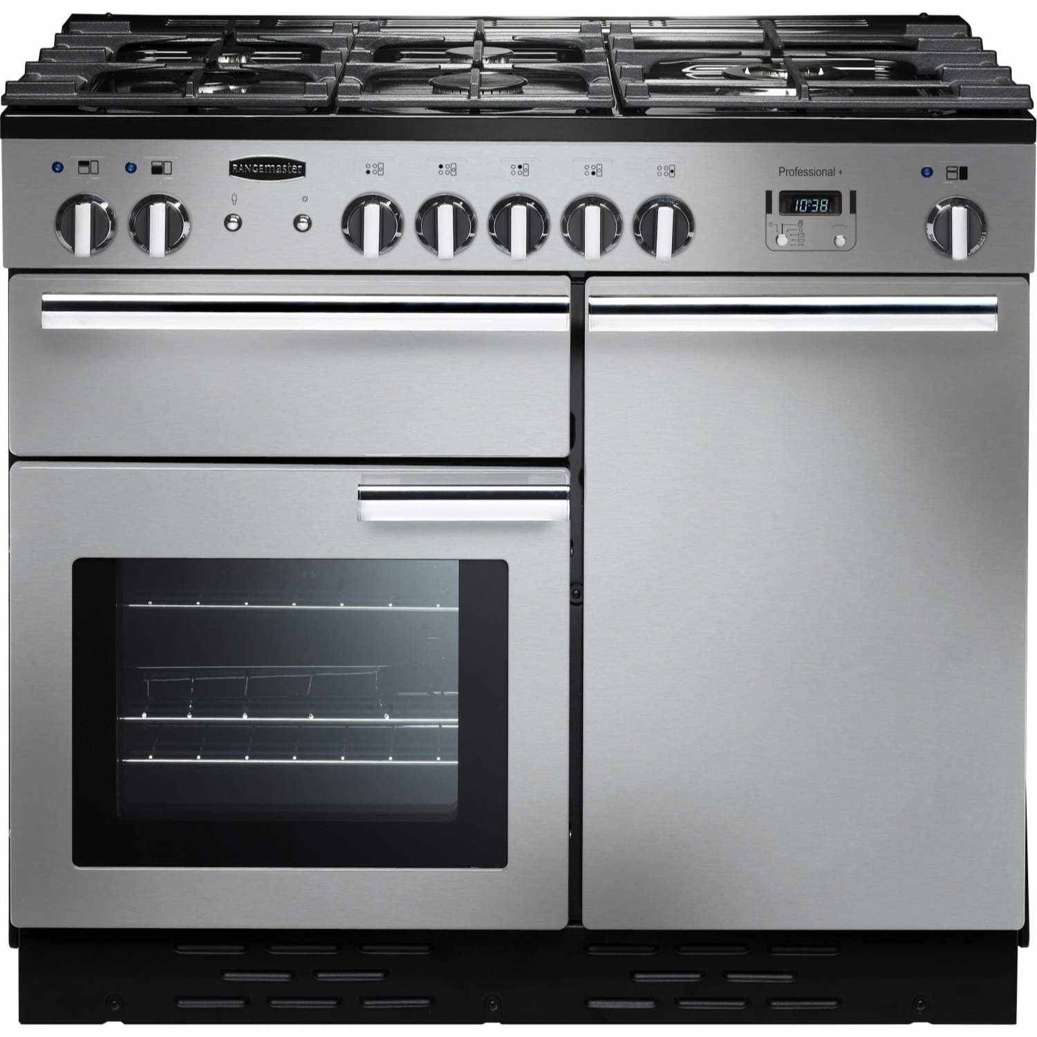 Refurbished Rangemaster Professional Plus 100cm Dual Fuel Range Cooker Stainless Steel