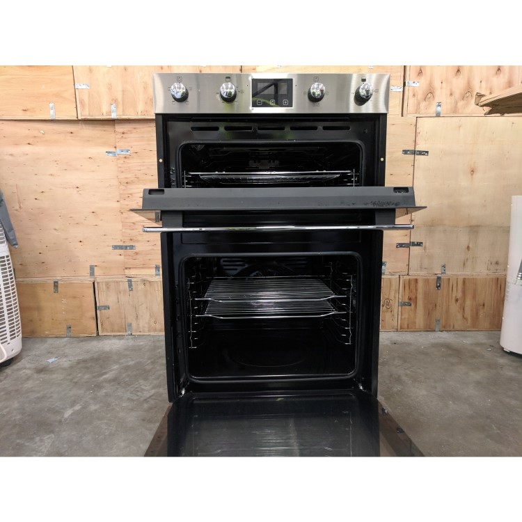 Refurbished Belling BI902FP 60cm Built In Double Oven Stainless Steel