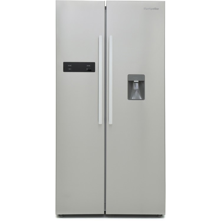 Montpellier 510 Litre American Fridge Freezer - Stainless Steel