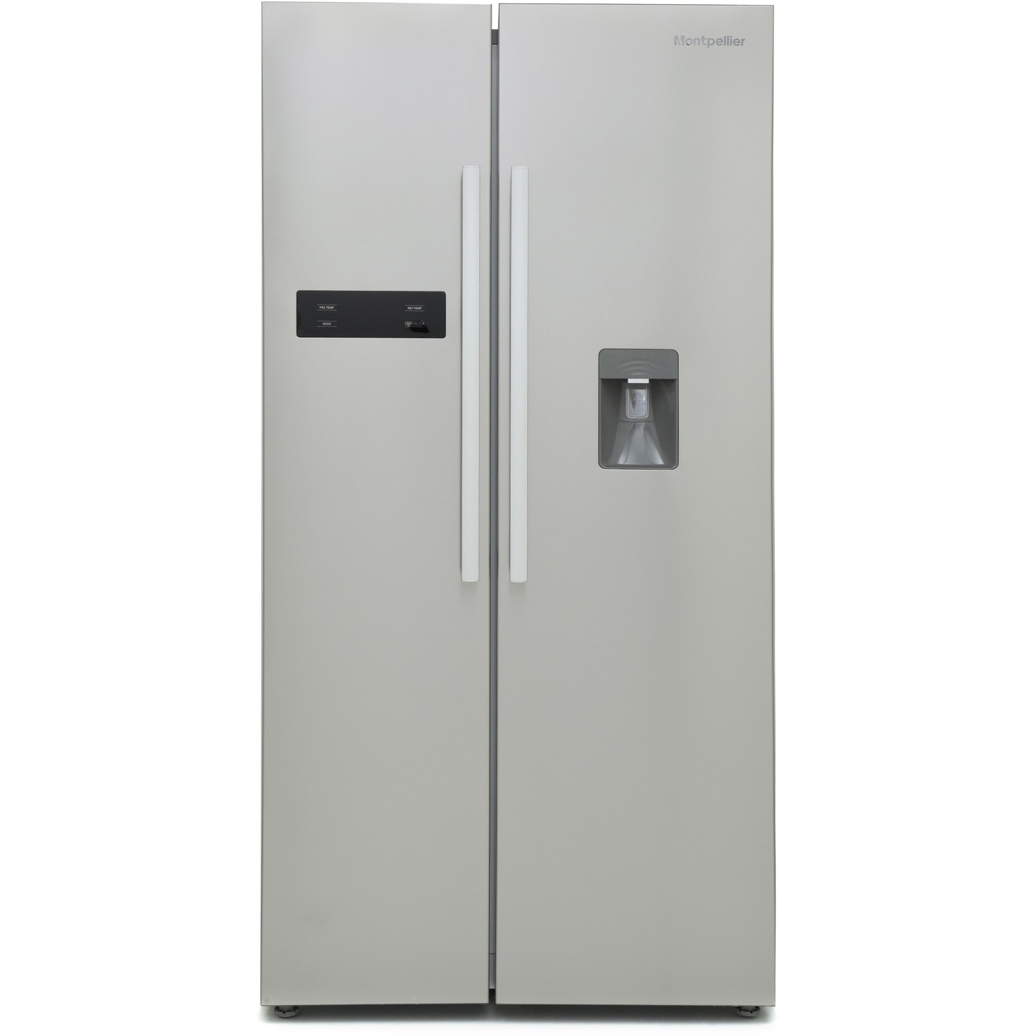 Refurbished Montpellier M520WDX 510 Litre American Style Frost Free Fridge Freezer Stainless Steel