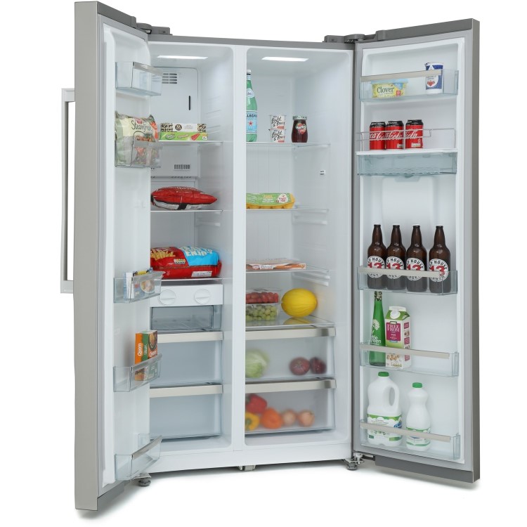 Montpellier 510 Litre American Fridge Freezer - Stainless Steel