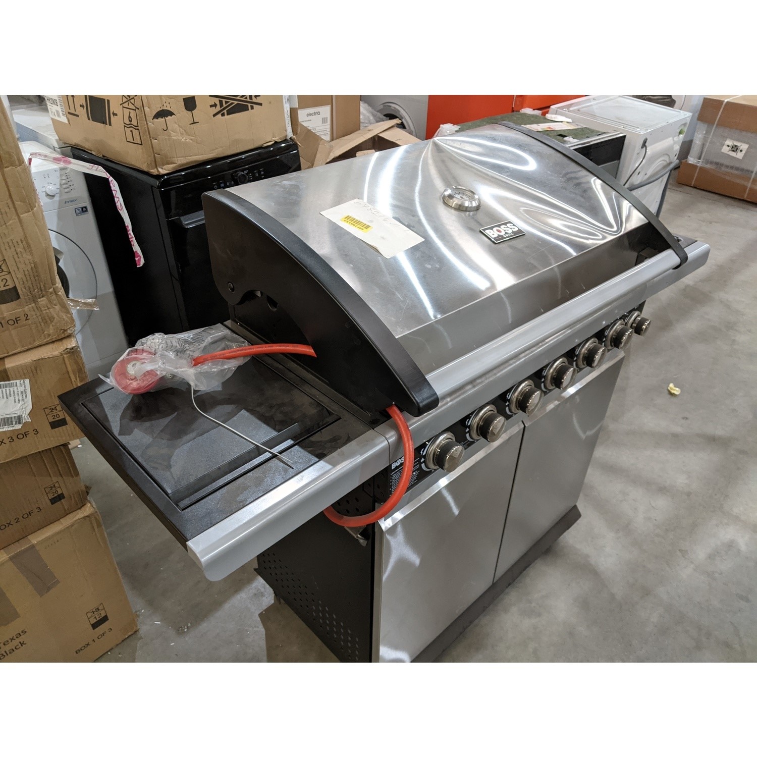 Refurbished Boss Grill Alabama Elite 6 Burner Gas BBQ with Side Burner