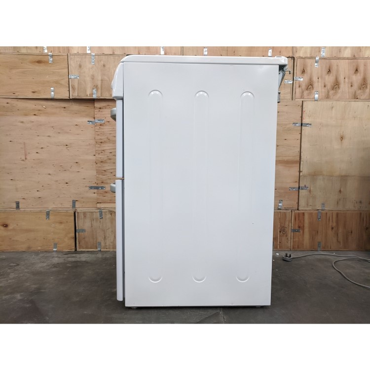 Refurbished Hotpoint Harrogate CH60DHWF 60cm Double Oven Dual Fuel Cooker with Lid White