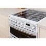 Refurbished Hotpoint Harrogate CH60DHWF 60cm Double Oven Dual Fuel Cooker with Lid White