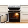 Refurbished Hotpoint Harrogate CH60DHWF 60cm Double Oven Dual Fuel Cooker with Lid White