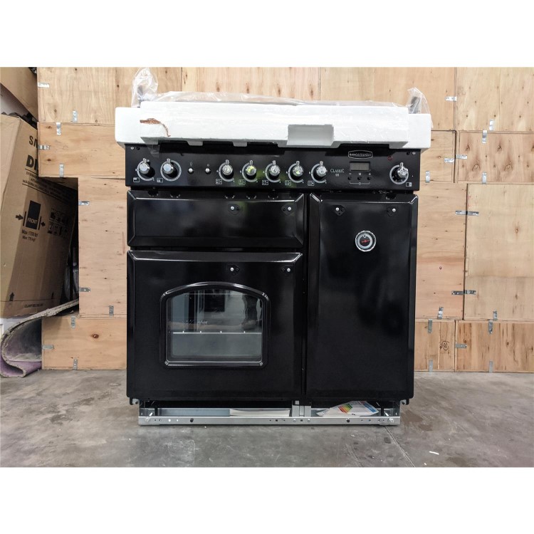 Refurbished Rangemaster CLA90NGFBLC 90cm Gas Range Cooker