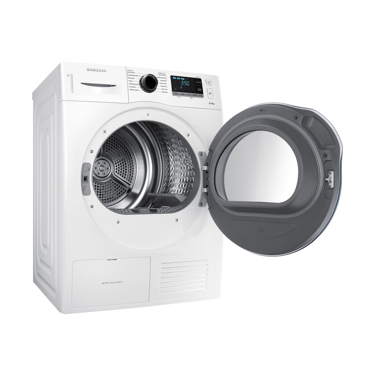 Samsung DV80K6010CW 8kg Heat Pump Freestanding Tumble Dryer White