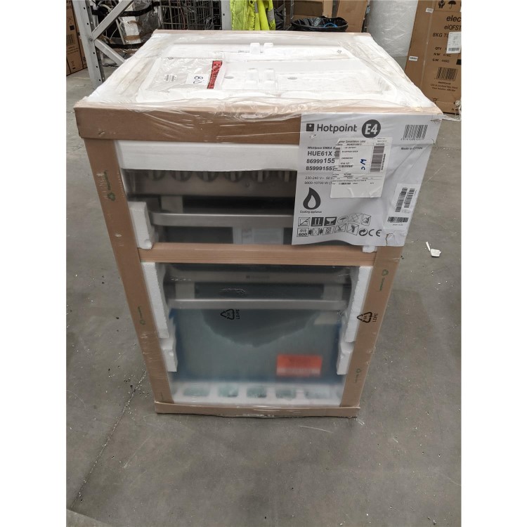 Refurbished Hotpoint HUE61X 60cm Electric Cooker With Ceramic Hob