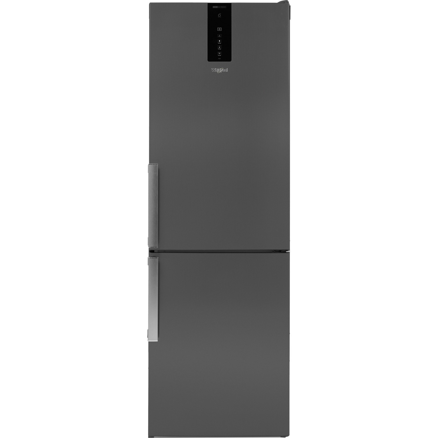 Refurbished Whirlpool W9821DKSH 343 Litre 60/40 Freestanding Fridge Freezer Black