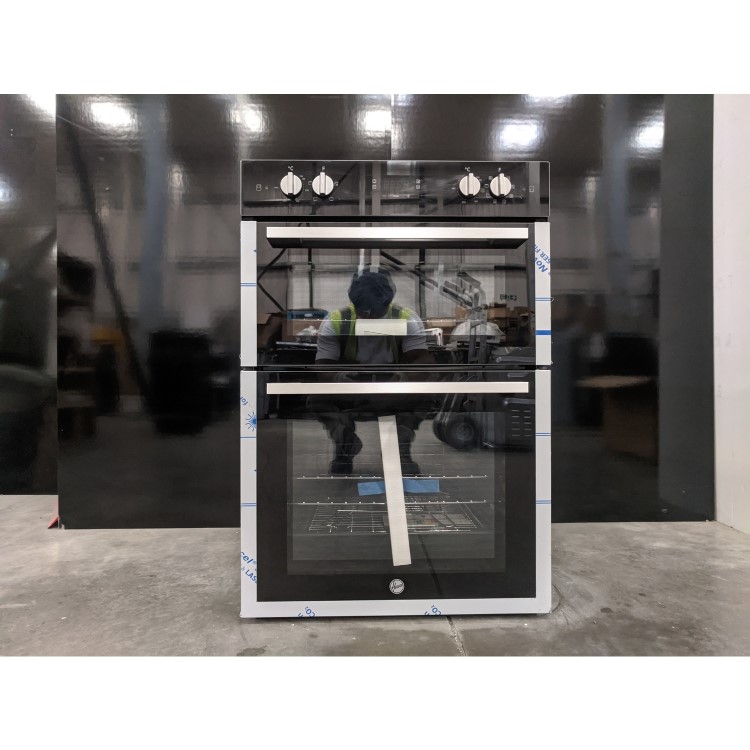 Refurbished Hoover HO9DC3UB308BI 60cm Double Built In Electric Oven Black