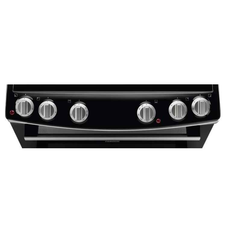 Zanussi 60cm Double Oven Electric Cooker with Induction Hob - Stainless Steel