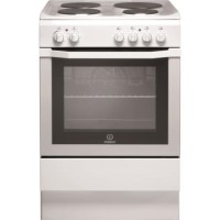 GRADE A1 - Indesit I6EVAW 60cm Single Oven Electric Cooker with Sealed Plate Hob - White