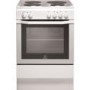 GRADE A1 - Indesit I6EVAW 60cm Single Oven Electric Cooker with Sealed Plate Hob - White