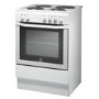 GRADE A1 - Indesit I6EVAW 60cm Single Oven Electric Cooker with Sealed Plate Hob - White