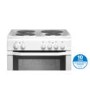 GRADE A1 - Indesit I6EVAW 60cm Single Oven Electric Cooker with Sealed Plate Hob - White