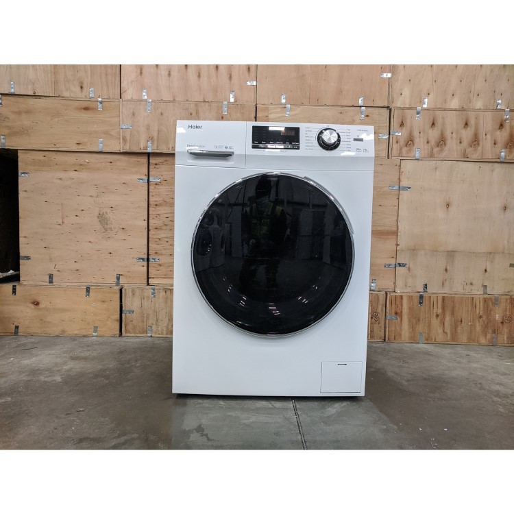 Refurbished Haier HW80-B14636N Freestanding 8KG 1400 Spin Washing Machine White