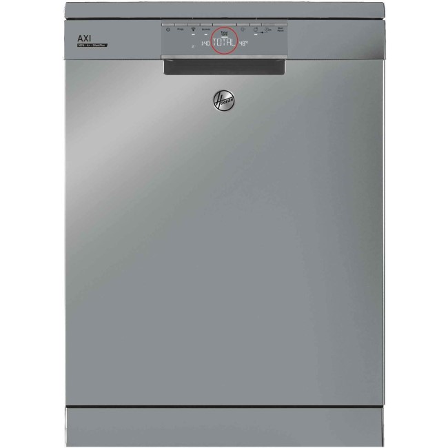 GRADE A3 - Hoover Freestanding Dishwasher HDPN1S643PX-80 16 Place With Cutlery Tray & WiFi-/Voice-Control - Stainless Steel
