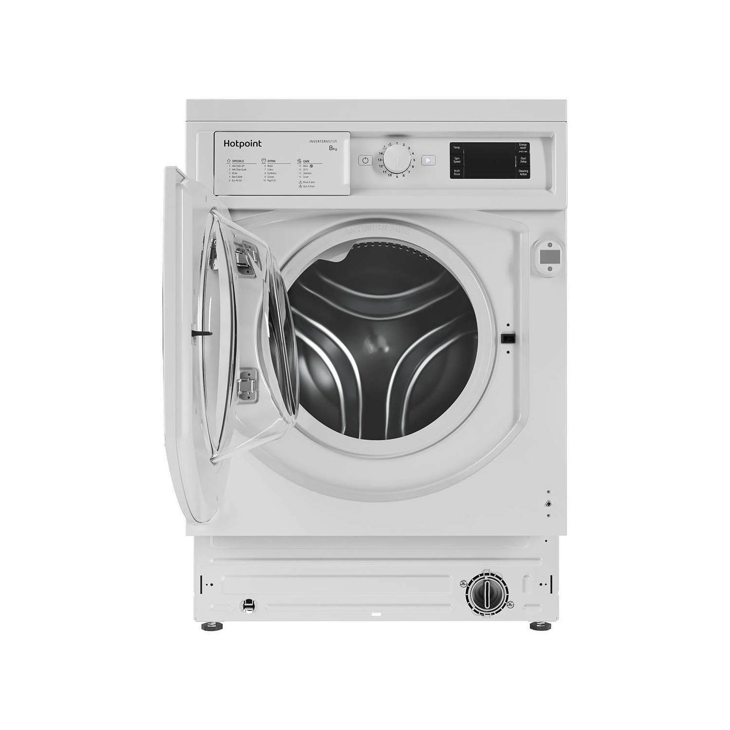 Refurbished Hotpoint BIWMHG81484 Integrated 8KG 1400 Spin Washing Machine
