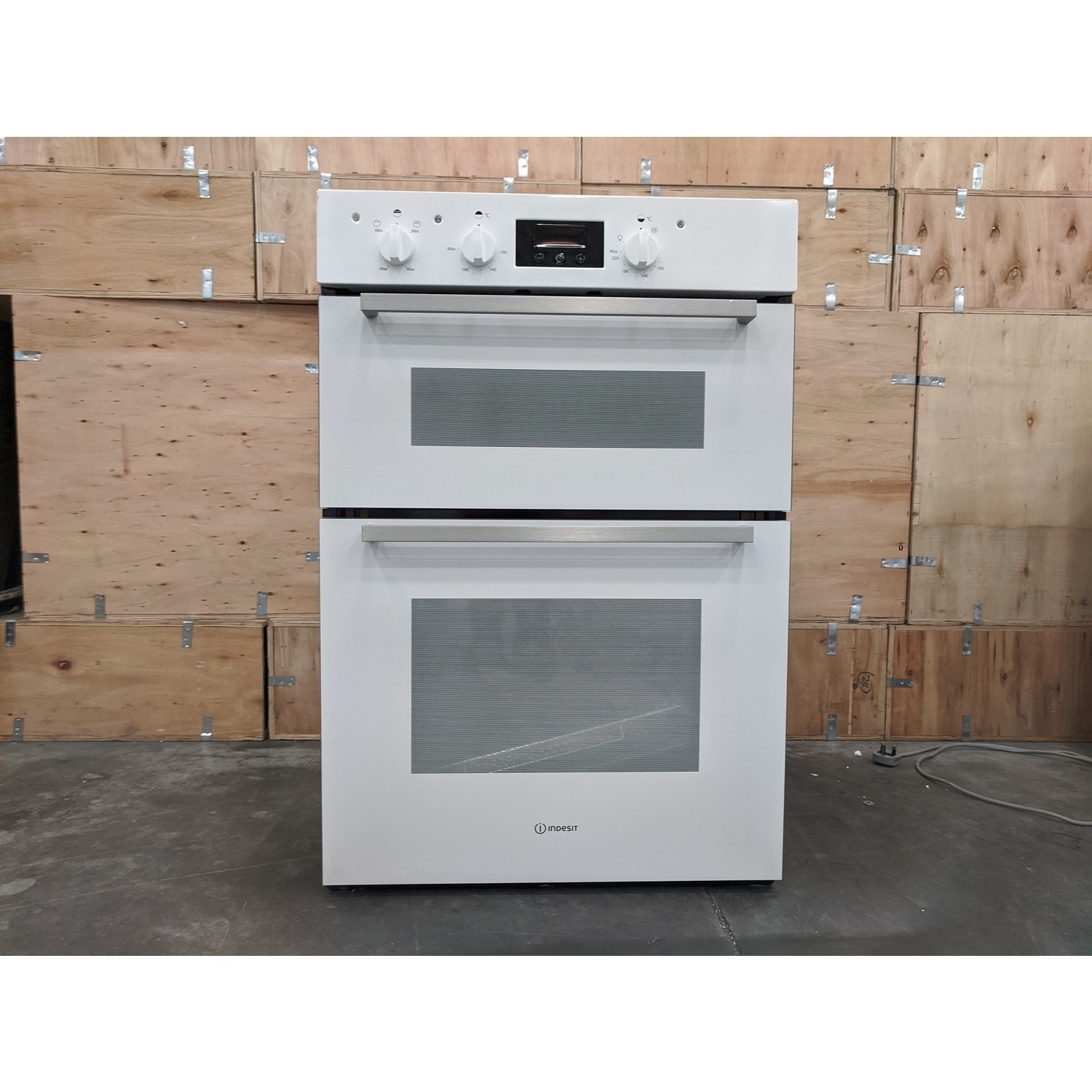 Refurbished Indesit IDD6340WH Aria Electric Built In Double Oven White