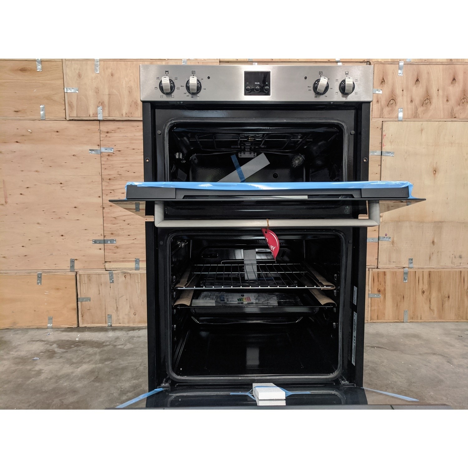 Refurbished electriQ Electric Built In Double Oven Stainless Steel