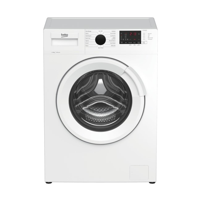 Refurbished Beko WTL104121W Freestanding 10KG 1400 Spin Washing Machine