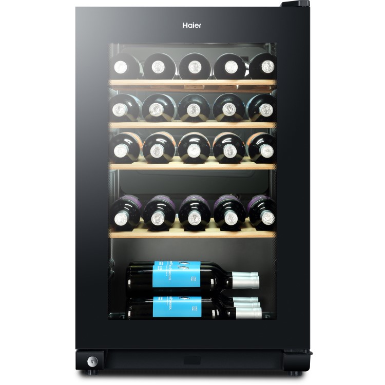 Refurbished Haier WS30GA 30 Bottle Single Zone Wine Cooler Black