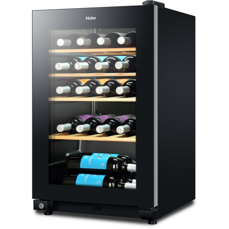 Refurbished Haier WS30GA 30 Bottle Single Zone Wine Cooler Black