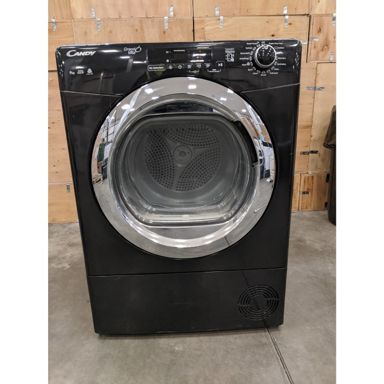 Refurbished Candy GVS C9DCGB Smart Freestanding Condenser 9KG Tumble Dryer Black
