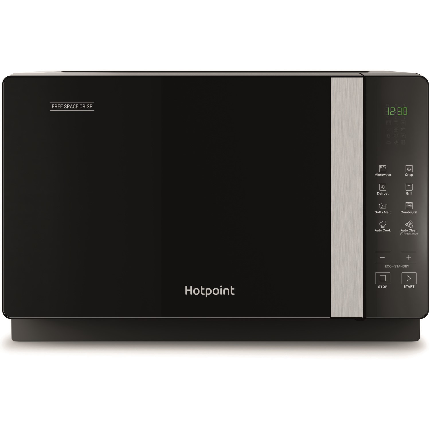 Refurbished Hotpoint MWHF206B 20L with Grill 800W Microwave Black